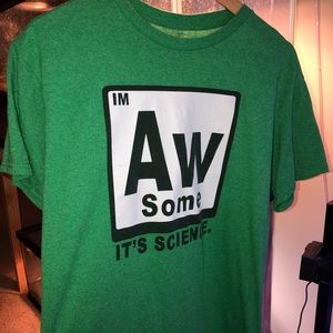 Funny chemistry graphic tee shirt (t-shirt)